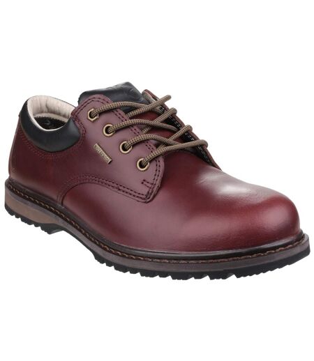 Mens Stonesfield Lace Up Waterproof Hiking Shoes Chestnut Brown Cotswold
