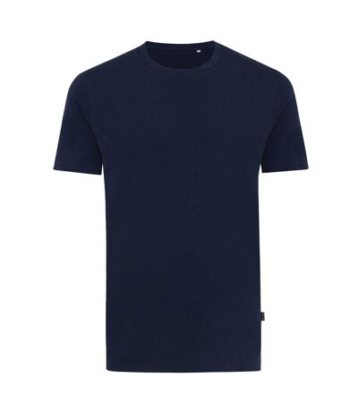 Unisex adult bryce recycled cotton t-shirt navy Iqoniq