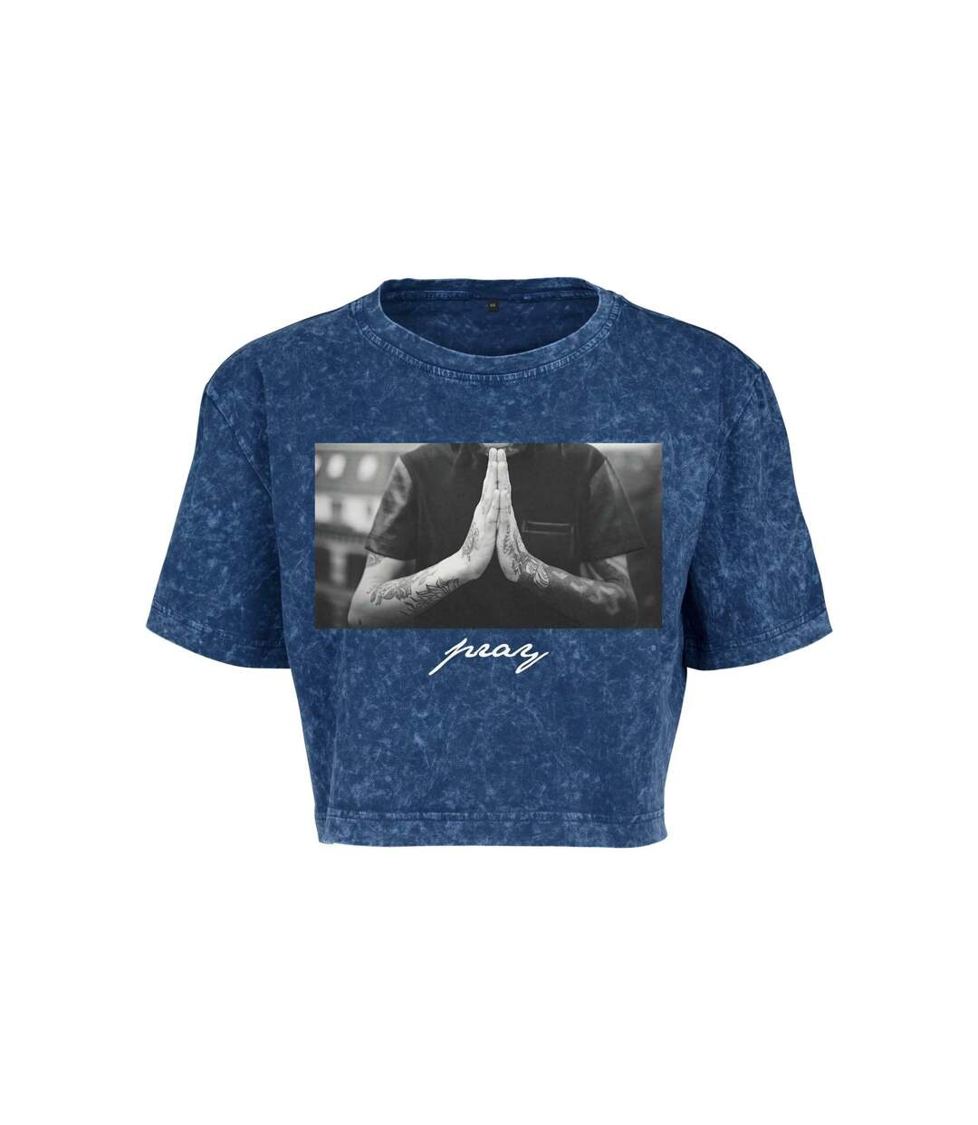 T-shirt Femme/femme Pray Blanc Indigo Mister Tee-1