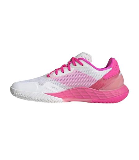 Chaussures De Tennis Defiant Speed Femme Blanc Rose Adidas