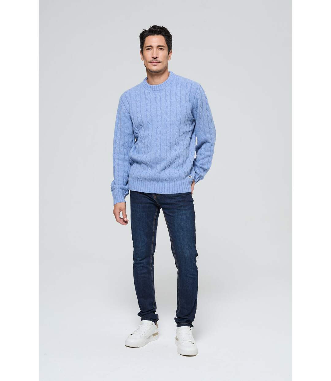 Pull Cafyo Sky Blue Chiné-1