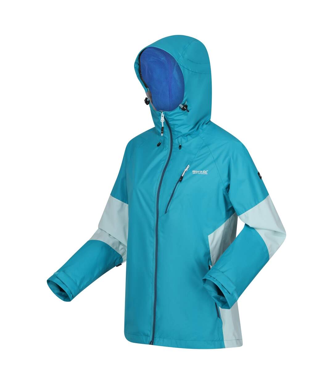 Veste imperméable highton femme bleu tahoe / turquoise délavé Regatta