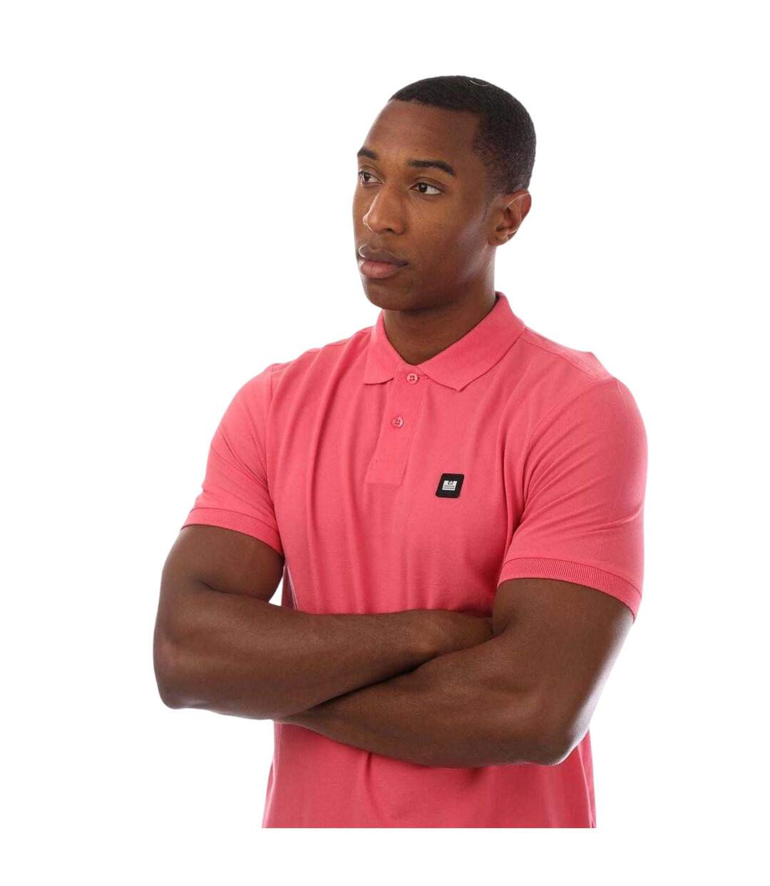 Polo Manches Courtes Barnum Homme Rose Clair Weekend Offender-3