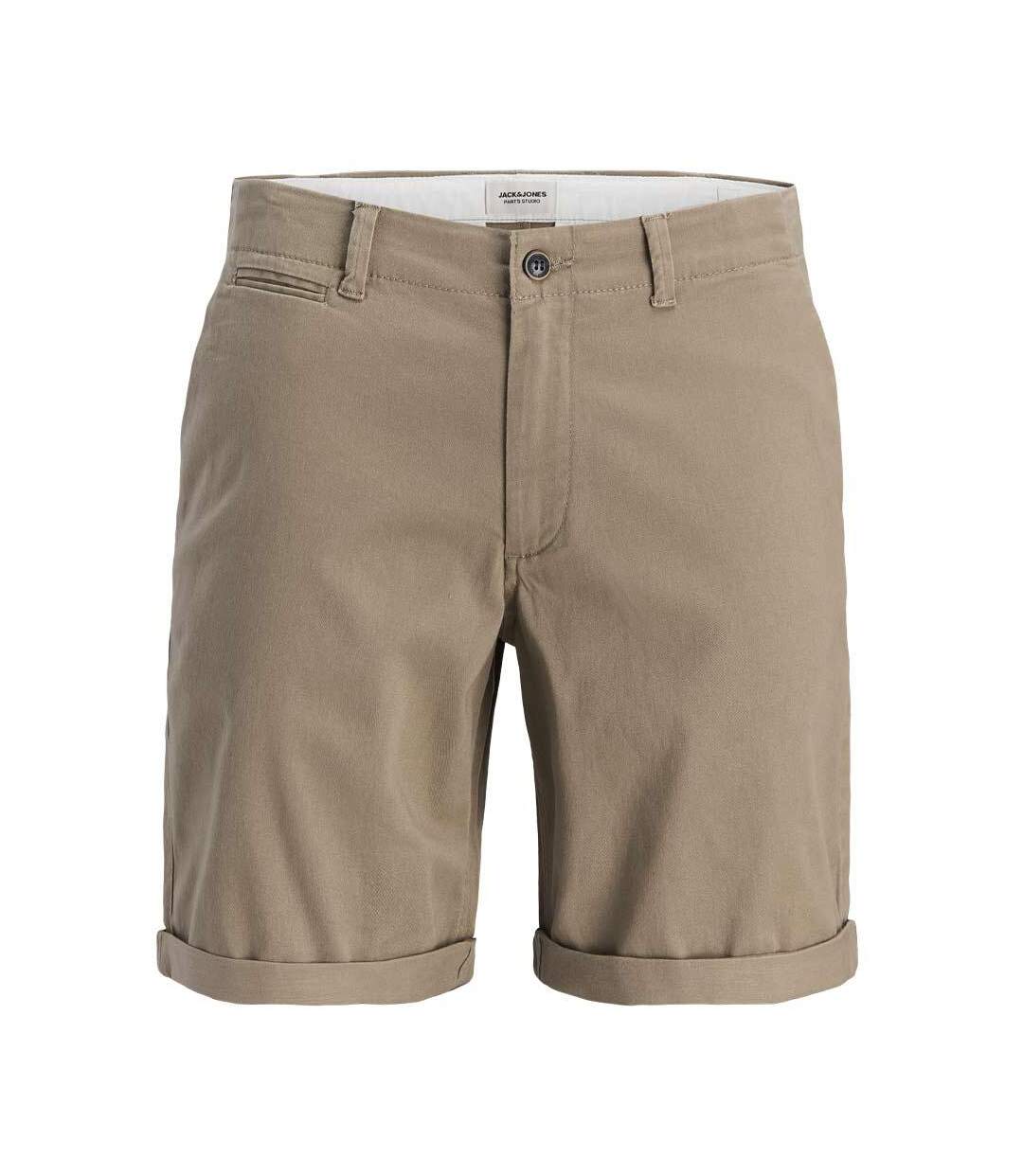 Short chino taupe homme jack & jones 12242692-2