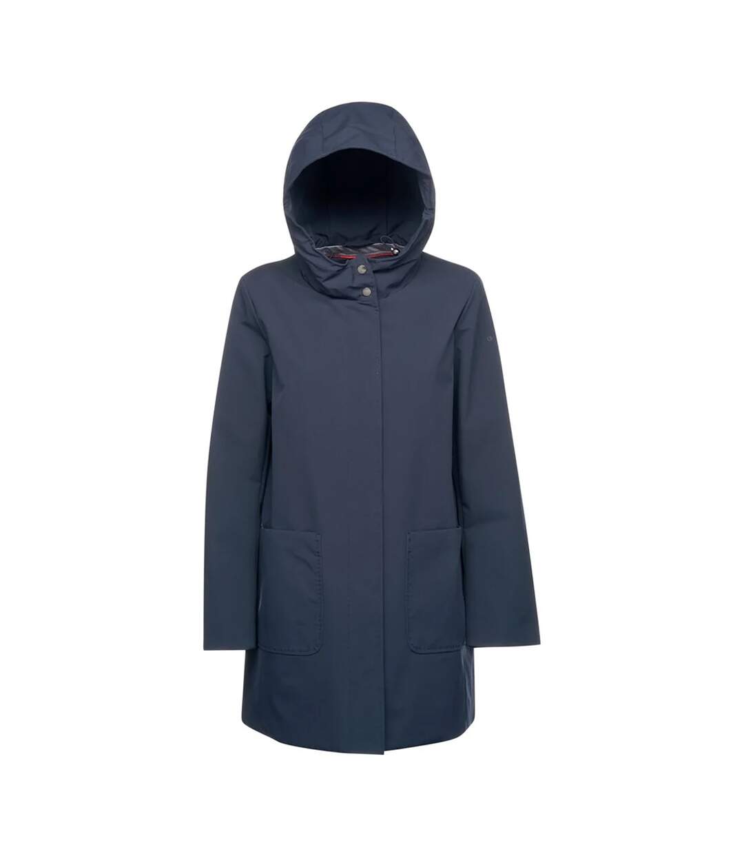Parka Motif/style Long Floretia Femme Bleu Foncé Geox-2
