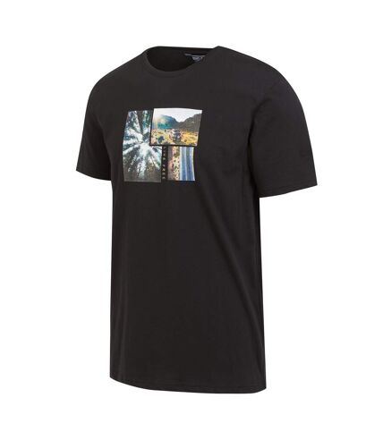 Regatta Mens Cline VIII Photograph T-Shirt (Black)