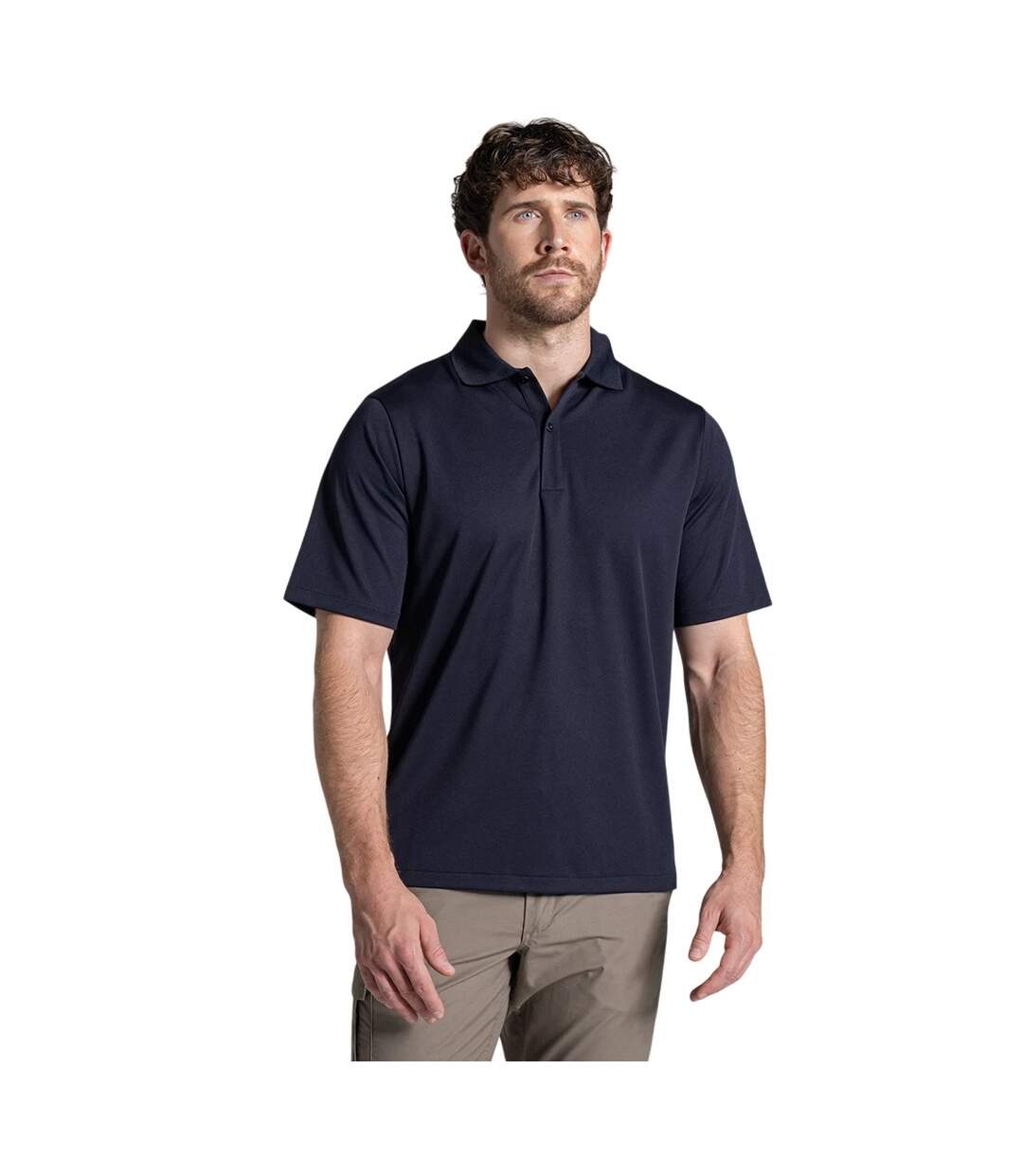 Mens Basecamp Wicking Polo Shirt Navy Craghoppers Expert-3