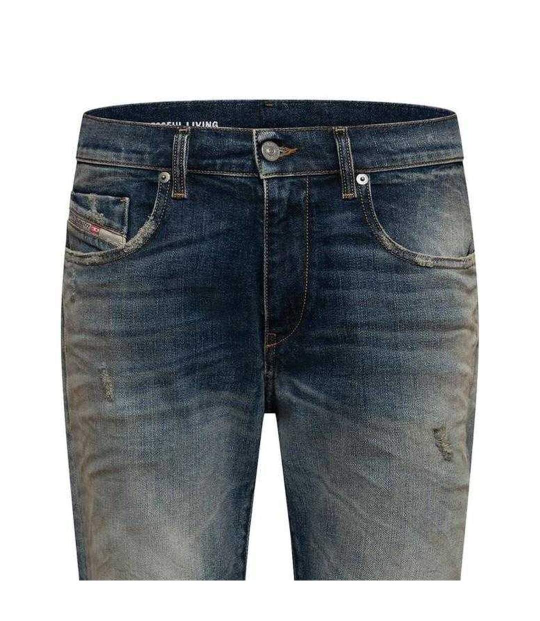 Jean Motif/style Usé D-strukt Homme Bleu Diesel-3