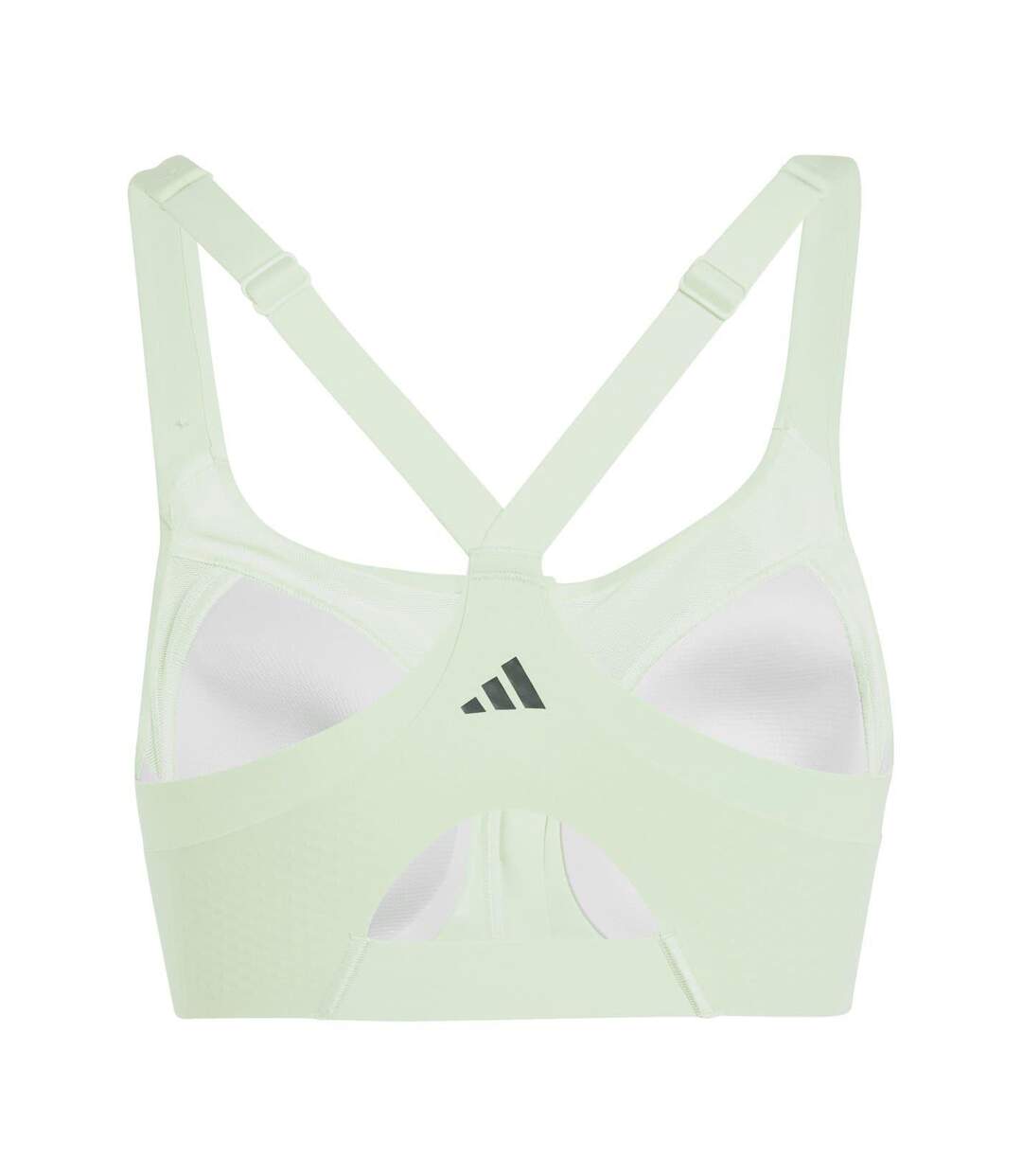 Brassière De Sport Femme Vert Adidas-3