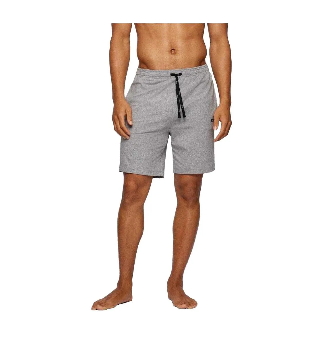 Mens Regular Jersey Shorts Medium Grey Boss-3