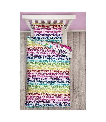 Glow Reversible Duvet Set Multicoloured Rainbow High