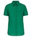 Chemise popeline manches courtes - Femme - K548 - vert kelly