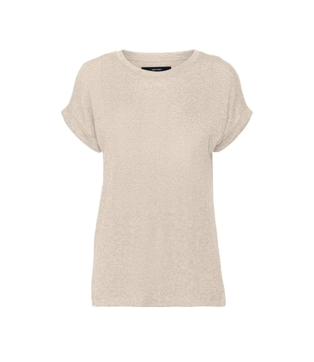 T-Shirt beige femme vero moda brianna-1