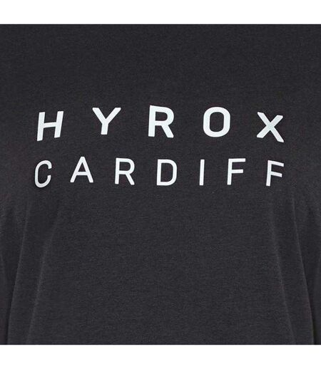 Womens/ladies Hyrox Logo Performance T-shirt Dark Grey Puma