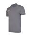 Mens Essential Polo Shirt Carbon White Umbro-3