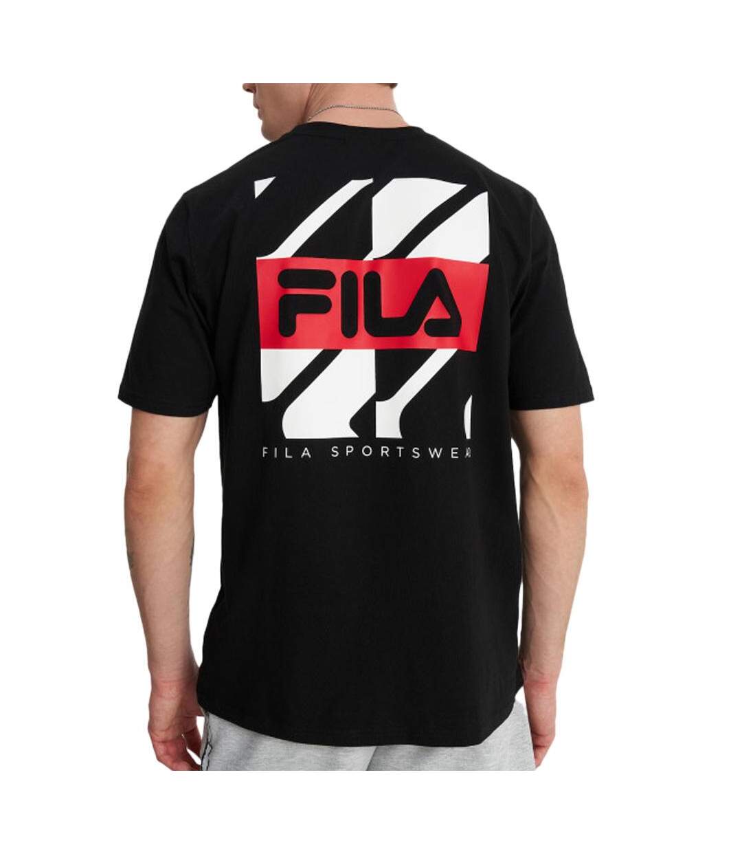 T-shirt noir homme fila graphic - l-2