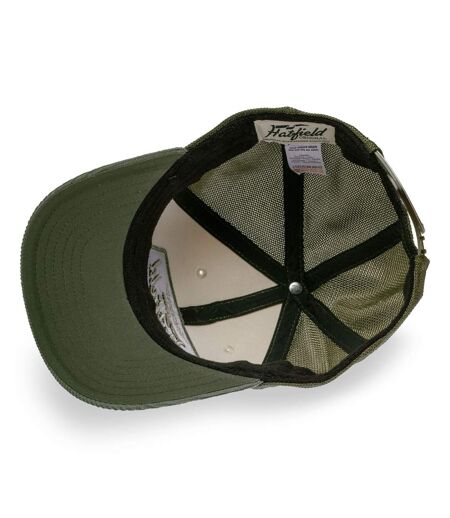 Casquette trucker avec filet bi-matière semi curved avec patch Logo Hatfield