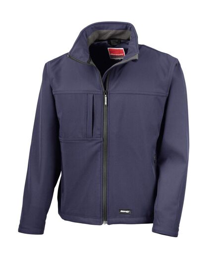Veste Softshell Imperméable, Coupe-vent Et Respirante Homme Bleu Marine Result