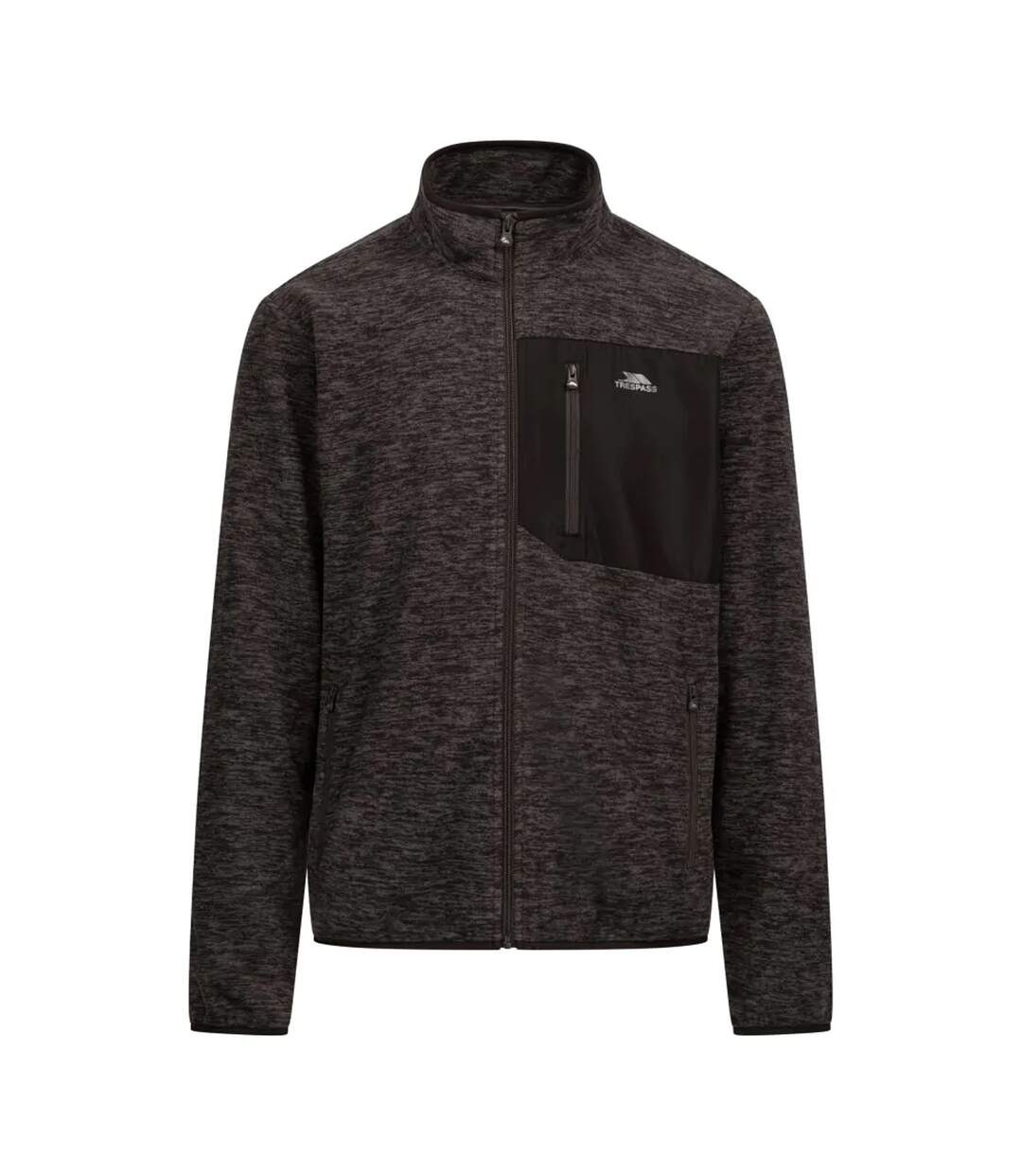 Mens Cliff Fleece Jacket Charcoal Trespass-2
