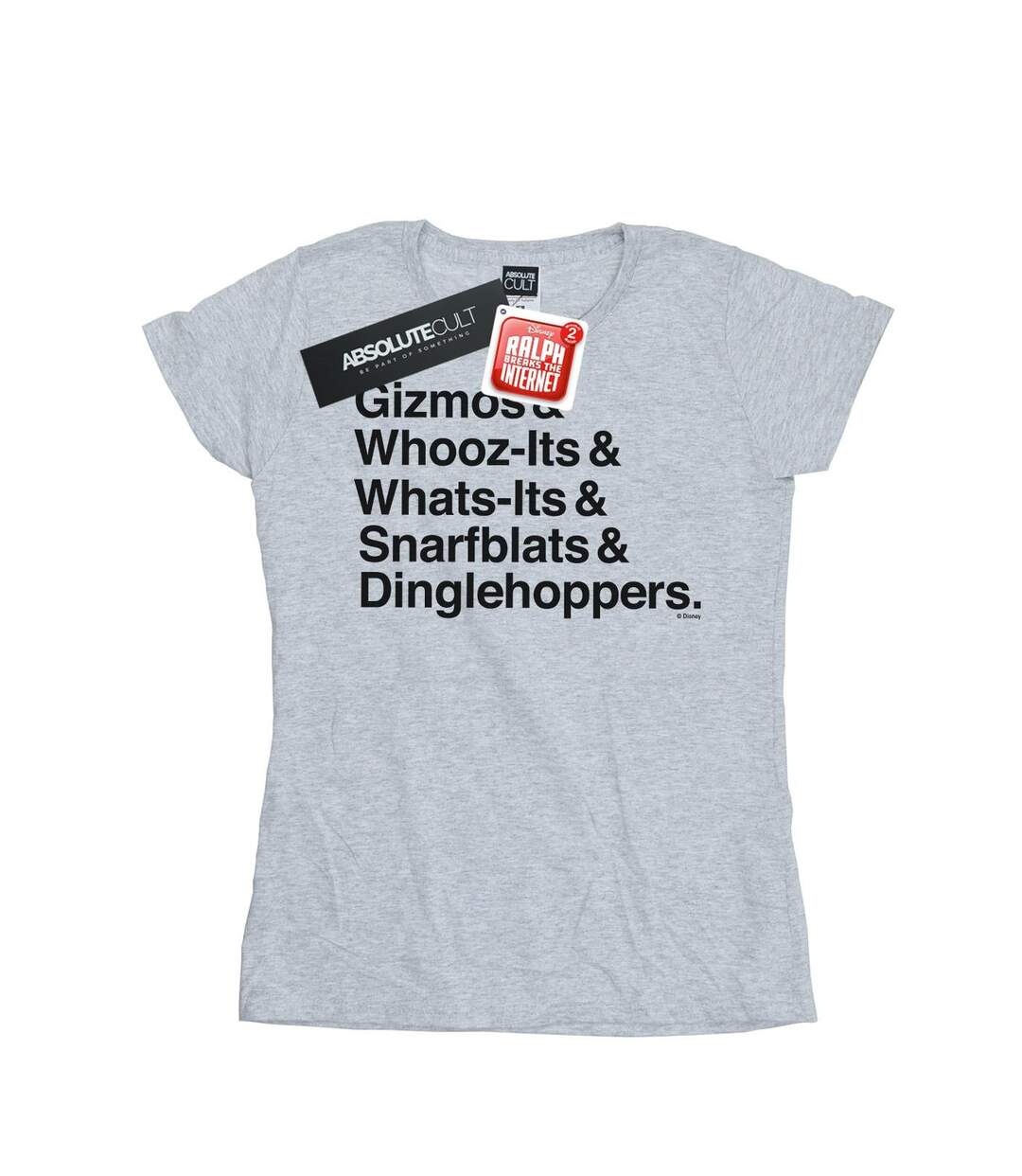 Disney Womens/Ladies Wreck It Ralph Ariel's Shirt Cotton T-Shirt (Gris sportif) - UTBI48264-1