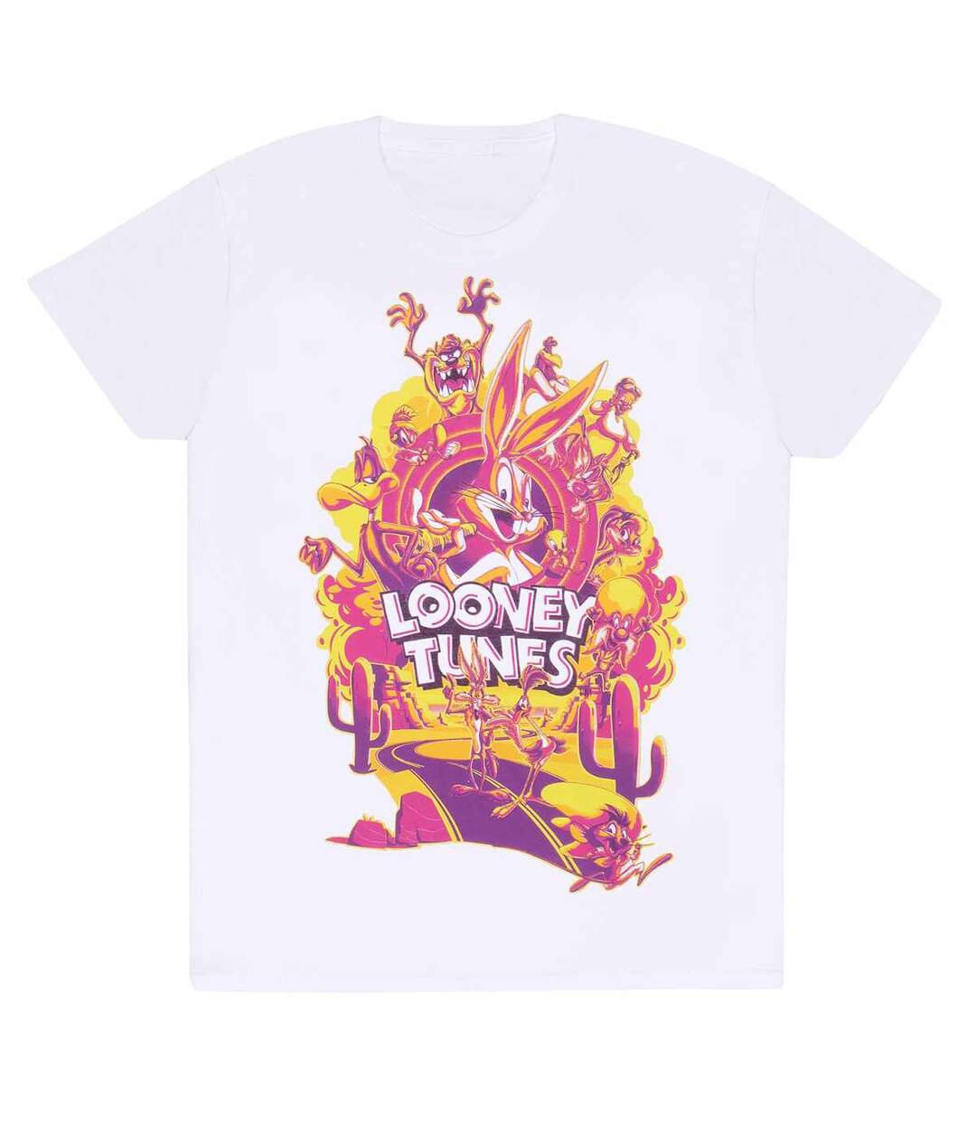 T-shirt adulte blanc Looney Tunes-1