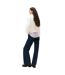 Womens/ladies Zip Neck Sweatshirt Ecru Tommy Jeans-3