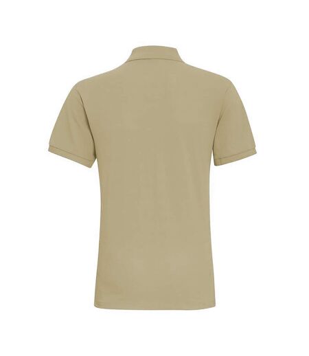 Asquith & Fox Mens Plain Short Sleeve Polo Shirt (Natural)