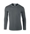 Gildan – Lot de 5 T-shirts manches longues - Hommes (Gris foncé) - UTBC4808