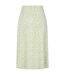 Womens/ladies Floral Jersey Skirt Grass Green Lazy Jacks-2