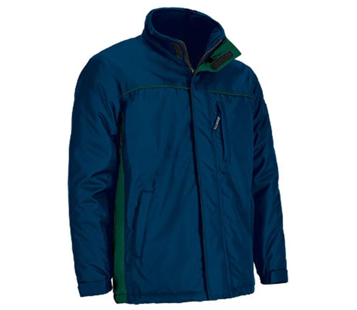 Parka de travail imperméable - Homme - REF THUNDER - bleu marine et vert bouteille-1