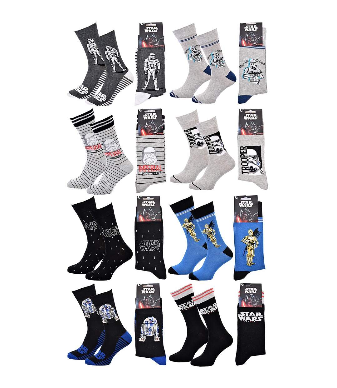 Chaussettes Pack Cadeaux Homme LICENCE Pack 8 Paires STW24