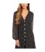 Robe À Smocks Motif/style Cachemire Femme Noir Be You-4