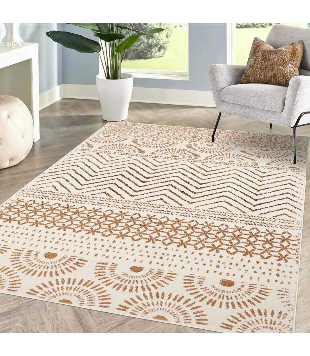 Tapis berbère tissé motif ethnic AF1 ORIENVAG-2