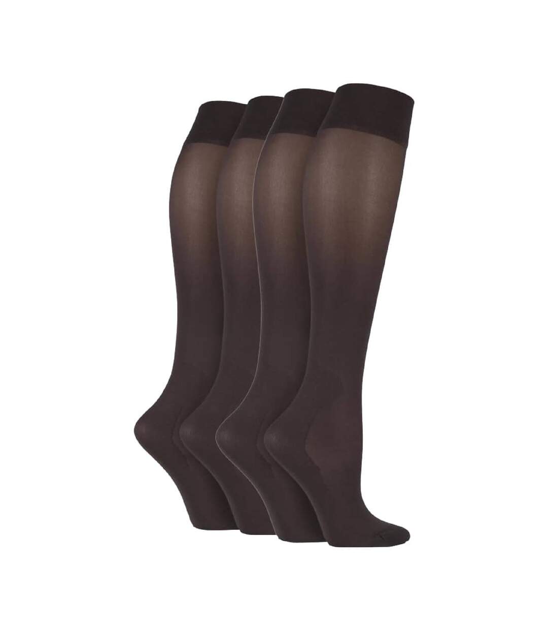 2 Paires Chaussettes de Compression Femme Hautes-1