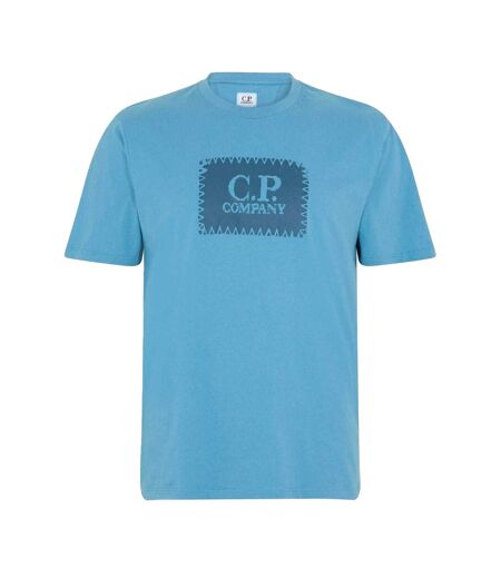 T-shirt Manches Courtes Motif/style Logo Bloc Homme Bleu Foncé C.P. Company
