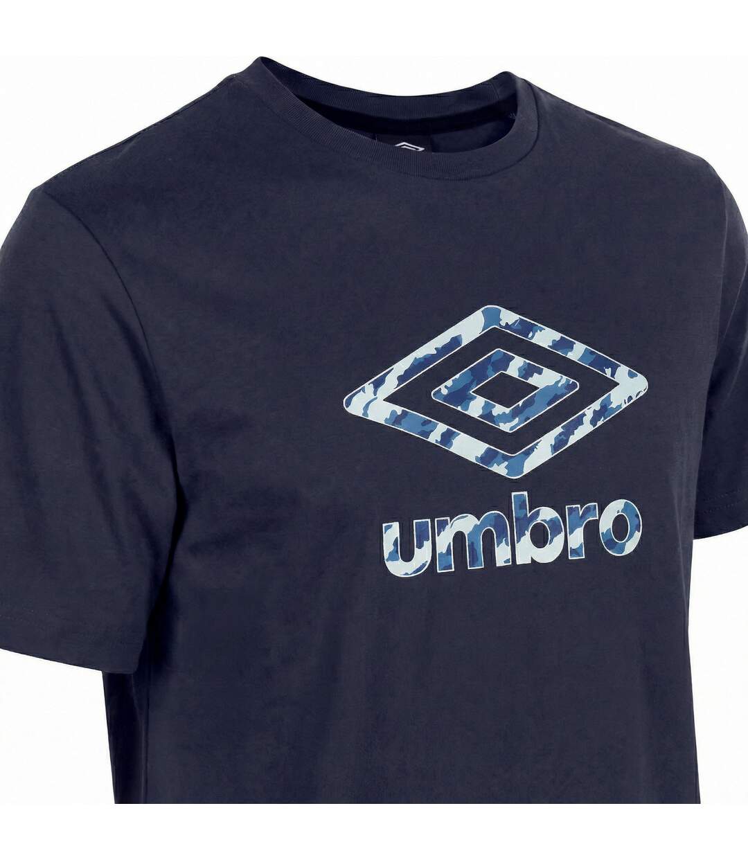 Tee shirt homme col rond en coton 160GSM et logo imprimé camo 957862 Umbro-2