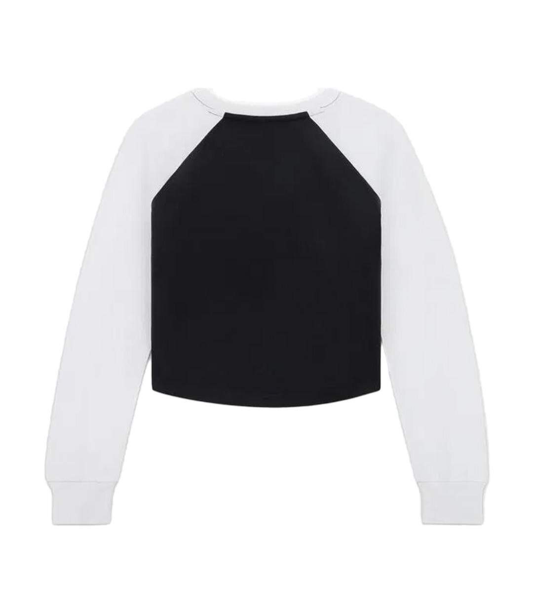 T-Shirt noir femme converse cozy raglan-2