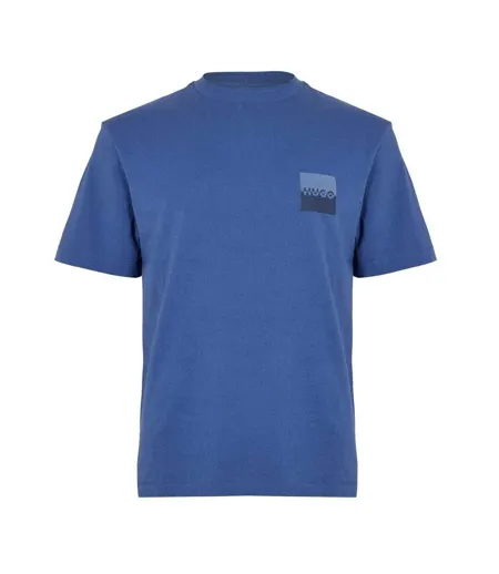 T-shirt Homme Bleu Moyen Hugo