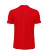 SOLS Mens Planet Pique Organic Polo Shirt (Red) - UTPC4362