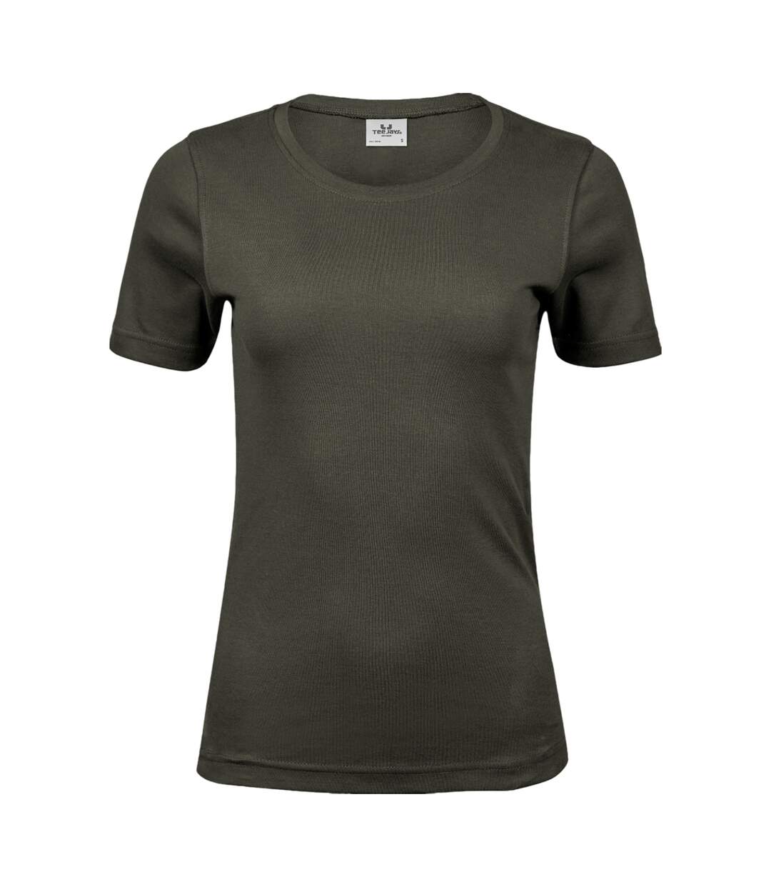 T-shirt Femme Vert Sombre Tee Jays-1