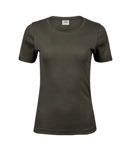 T-shirt Femme Vert Sombre Tee Jays