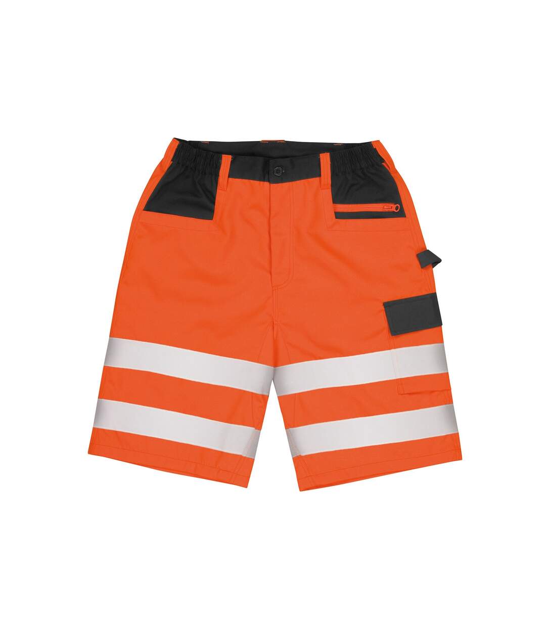 Mens safety cargo shorts fluorescent orange SAFE-GUARD by Result-1