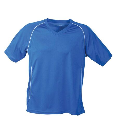T-shirt Team Adulte Bleu Roi Blanc James And Nicholson