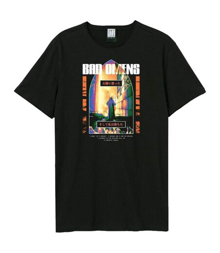 T-shirt Motif/style Mauvais Présages Adulte Noir Amplified