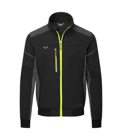 Mens ev4 softshell 3 layer bomber jacket black Portwest