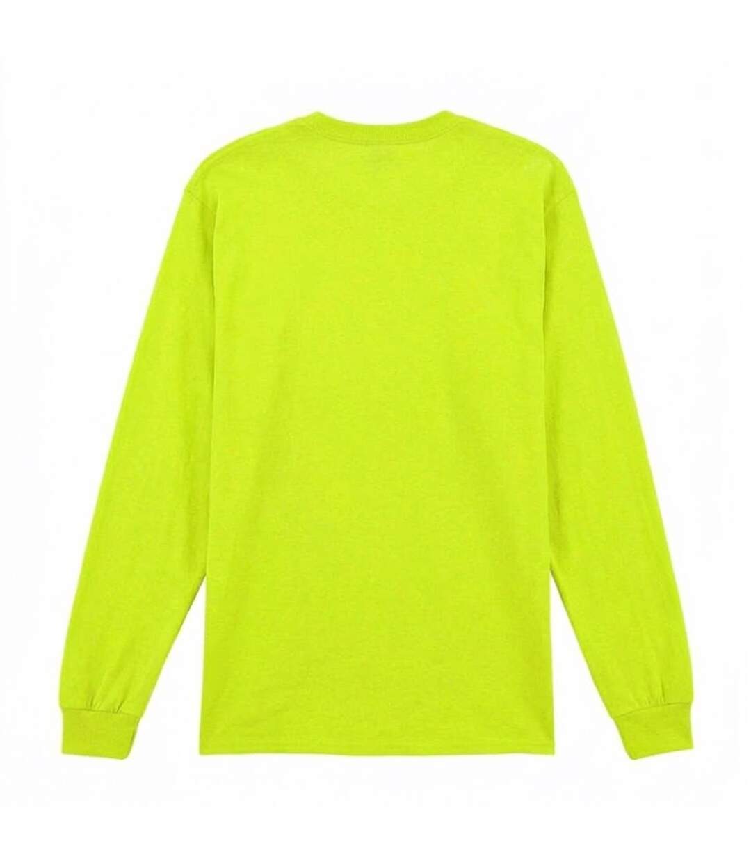 T-shirt Uni Manches Longues Ultra Homme Jaune Vif Gildan-2