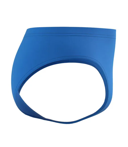 Mens Logo 4 Way Stretch Swim Briefs Blue Speedo