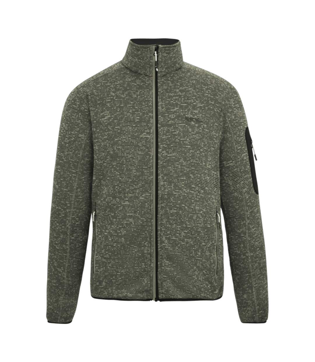 Mens Newhill Marl Full Zip Fleece Jacket Abbeystone Regatta-1