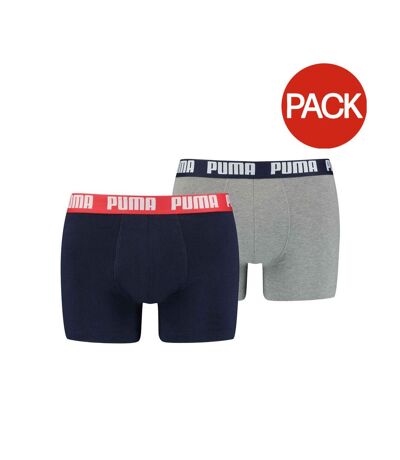 Boxers basic homme gris / bleu marine Puma