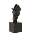 Tête de Cheval sur Socle Hollywood 44cm Noir-1